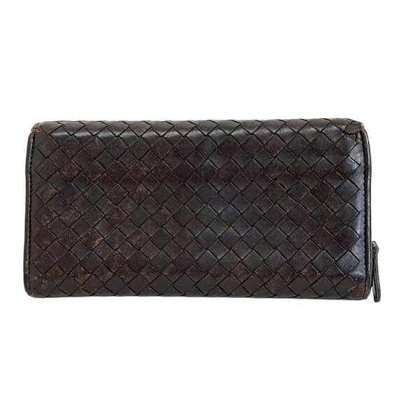BOTTEGA VENETA Intrecciato 150509 Dark Brown Leather - Long Wallet - Picture 2 of 6